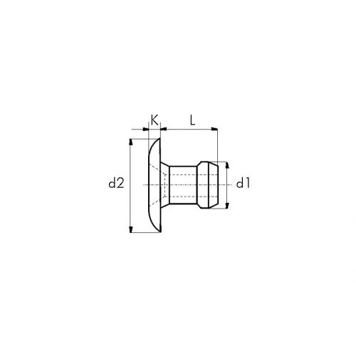 REMACHE BSR BRALO INOX CABEZA ALOMADA